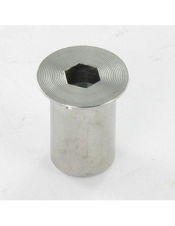 Combifix Ecrou relieur Tête fraisée Diamètre de tête: 14 Diamètre du corps 10 Longueur total 17 M8 Clé de 5 HC5