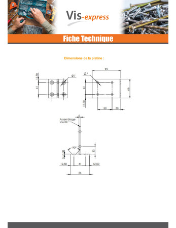 KIT platine JAMBE De FORCE Gris