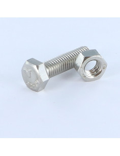 ENSEMBLE Vis métaux V.TH 8X30 + Ecrou Inox A2