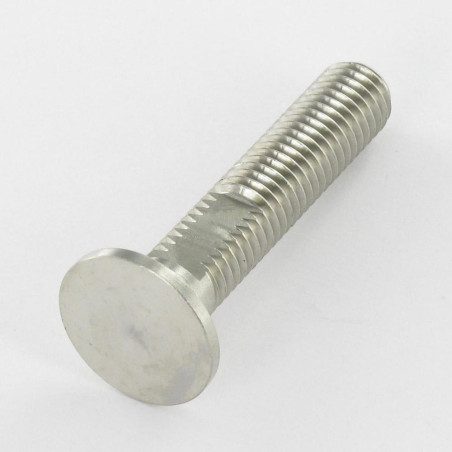1 x Vis métaux Tête Plate A/MEPLAT 20X50 Filetée sur 43 M10 Inox