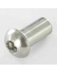 Ecrou Relieur Tête bombée M6X8 Clé de 4 HC4 7X15 Inox