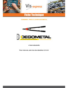 Riveteuse DEGOMETAL GO 849 2