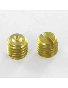 Vis métaux Sans tête Fendue Laiton M6X6 Bout cuvette