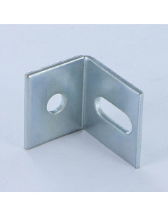 Equerre réglable 21.5X17.5X20 2 Trous Acier zingué