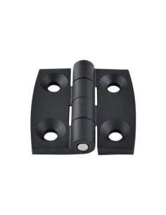 Charnière Carrée 40X40 nylon noir