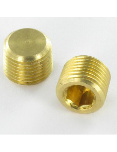 1/8 GAZ Longueur 8 6 pans Clé 5 Laiton R.1101