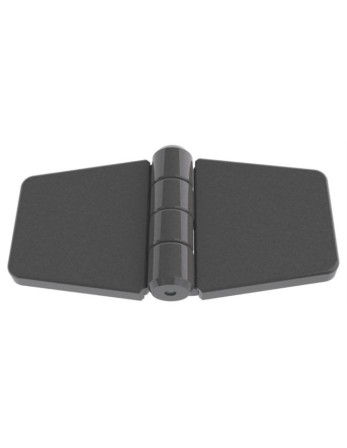 Charnière Avec Cache Vis 79X41 nylon noir