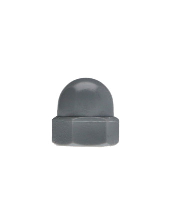 Ecrou borgne Nylon Gris Clair M8