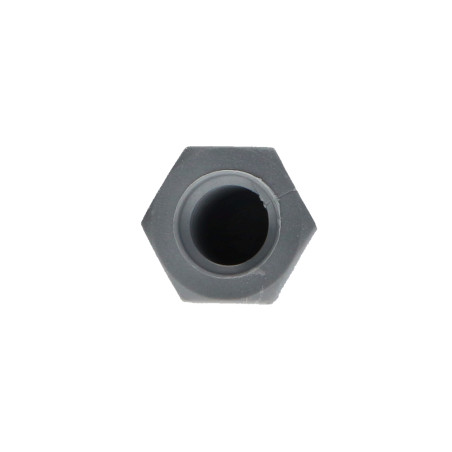 Ecrou borgne Nylon Gris Clair M8