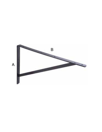 Equerre renfort 300X450X30 Acier zingué noir