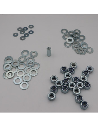 KIT Manchons Ecrous Rondelles Acier zingué