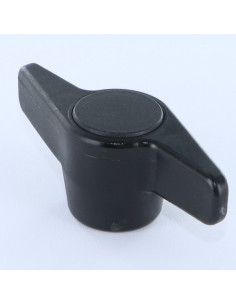 Poignée de serrage femelle nylon noir Insert Nylon M6