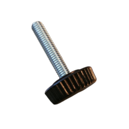 Bout Serrage nylon noir M6X20 Diamètre de tête: 20