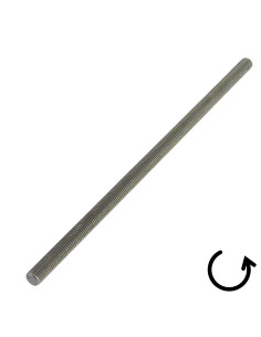 Filet Acier brut M10X295 Pas Gauche 2