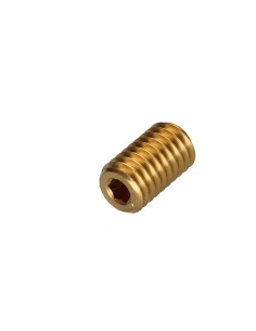 Insert Laiton Hexagonal creux M12 Pas de 200 X20 Percé 5.25