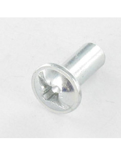 Ecrou Relieur POZI et fendu M4X8 5X12 Acier zingué