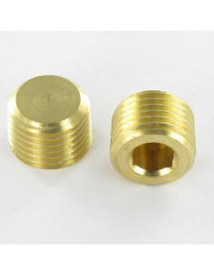 1/4 GAZ Longueur 10 6 pans Clé 6 Laiton R.1102