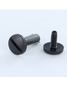 Vis relieur M4X20 Diamètre Tube 5 nylon noir 2 pièces... 2