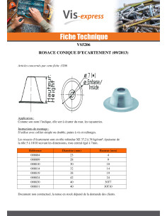 Rosace D ECARTEMENT Conique 6X32X14 Bichromaté 2