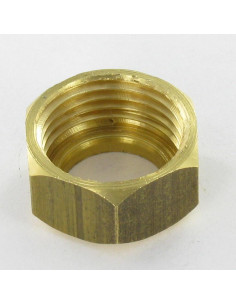 Ecrou Laiton COLLET BATTU 15X21 2