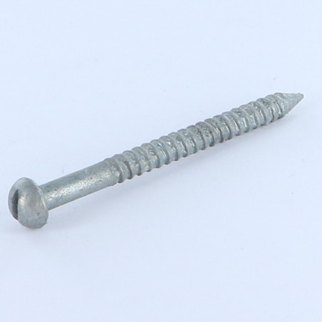 Vis à bourrer Forte tenue à la corrosion Acier galvanisé à chaud Tête ronde TR Fendue 5X60 R23260