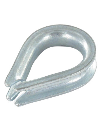 Cosse coeur LEGERE Pour Câble De 14 Acier zingué
