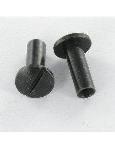 Ecrou Relieur Tête bombée Fendue M4X12 5X14 Acier zingué...