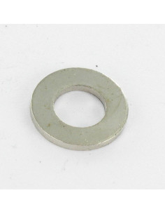 Rondelle Plate Laiton nickelé 3X8X0.5