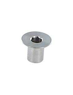 Ecrou Relieur Tête plate TP Hexagonal creux 9X6.75 M3 Inox