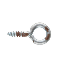 Piton Bois 2.5X10 Oeil 6 Acier zingué ROUILLES