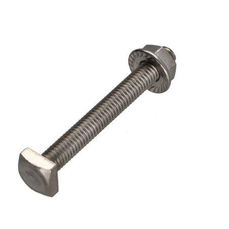 Boite de 50 T.CAR 6X50 +50 Ecrou Cranté M6 Inox A2