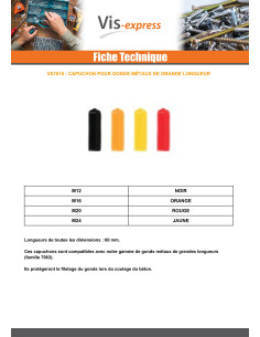 Capuchon Pour Gond Métaux M24 jaune 2