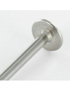 Vis charpente tête disque Inox A2 3X40 Filetée sur 24... 2