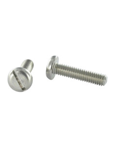 Vis métaux Tête cylindrique large TCL Fendue M5X50 Inox A4