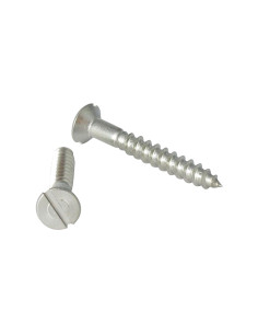 Vis bois Inox A2 Tête fraisée Fendue 4X40