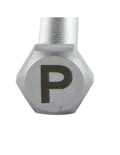Vis métaux Tête hexagonale TH 8X35 Inox A4 avec gravure... 2