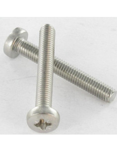 Vis métaux tête cylindrique bombée large Pozi N°3 M6X80... 2