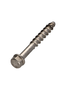 Vis béton Tête hexagonale TH S13 Inox A4 12X100 Filetée...