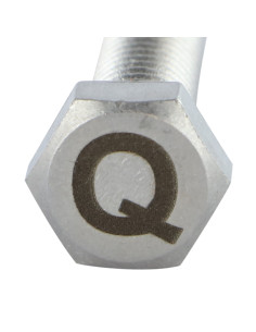 Vis métaux Tête hexagonale TH 8X35 Inox A4 avec gravure... 2