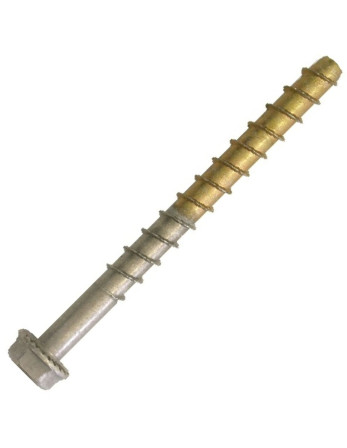Vis Béton Bimétal Inox A4 Acier brut Tête hexagonale TH 12X115
