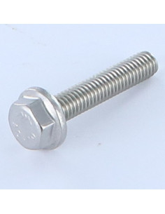 Vis métaux Tête hexagonale TH Embase lisse M5X12 Inox A2