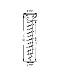 Spax T-STAR PLUS Tête fraisée TORX T10 Inox A2 3X25... 2