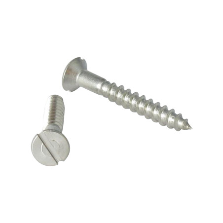 1 x Vis bois Inox A2 Tête fraisée Fendue 3X25 microvis