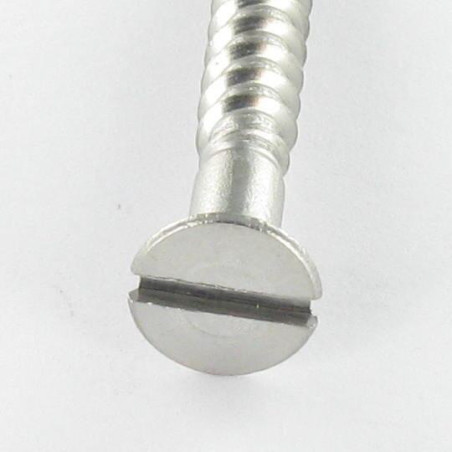 1 x Vis bois Inox A2 Tête fraisée Fendue 3X25 microvis
