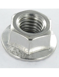 Ecrou hexagonale Inox A2 Embase collerette crantée M3 2