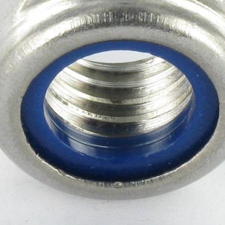 Ecrou frein Inox A2 M10 Wax lubrifié