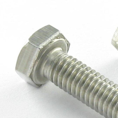 1 x Vis métaux Tête hexagonale TH M5X70 Inox A4