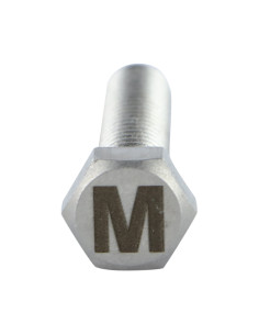 Vis métaux Tête hexagonale TH 8X35 Inox A4 avec gravure... 2