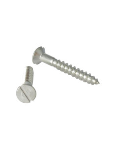 Vis bois Inox A2 Tête fraisée Fendue 6X35