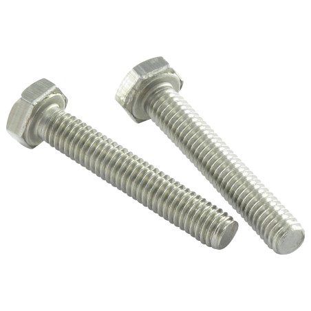 Vis métaux Tête hexagonale TH 1/4X 1" Filetage total UNC ou equivalent BSW pas anglais WHITWORTH Inox A2